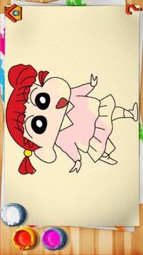 Coloring Shinchan Crayon游戲截圖3