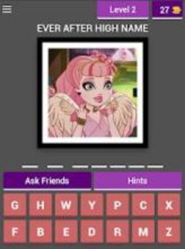 Ever After High - Character Quiz游戲截圖3