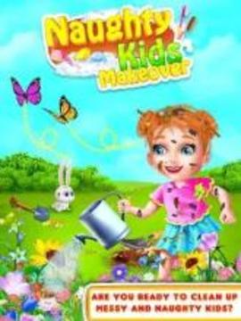 Naughty Kids Makeover - Sweet Baby Cleanup Games游戲截圖5
