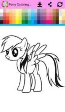Little Pony Coloring Book游戲截圖2