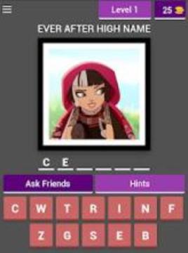 Ever After High - Character Quiz游戲截圖5