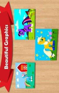 Pony kids jigsaw puzzle游戲截圖2