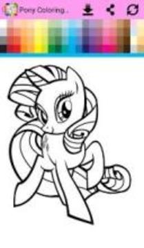 Little Pony Coloring Book游戲截圖4