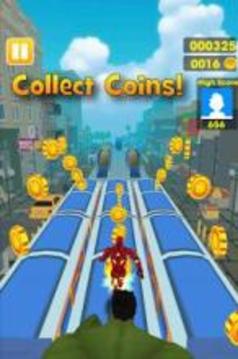 Iron Man Surf 3D Adventure游戲截圖2