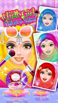 Hijab Girl Make Up Salon游戲截圖1