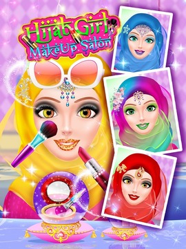 Hijab Girl Make Up Salon游戲截圖4