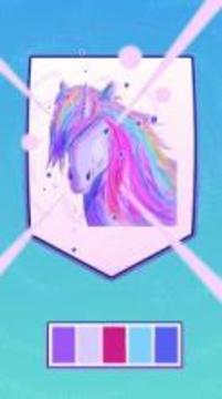 Unicorn Number Coloring Book Antistress clicker游戲截圖3
