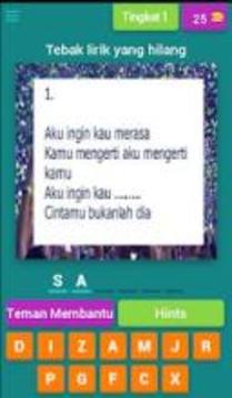 Quiz Sambung Lirik Lagu游戲截圖3
