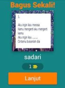 Quiz Sambung Lirik Lagu游戲截圖1