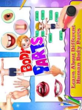 Our Body Parts - Human Body Part Learning for kids游戲截圖5