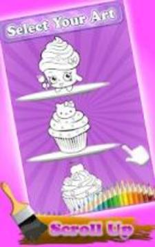 My Sweet Cupcake Saloon Coloring Book Pages游戲截圖1