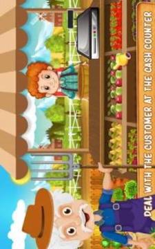 Grandpa Farmer Cash Register: Cashier Game游戲截圖2