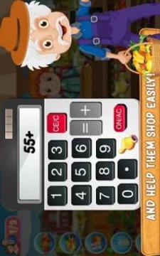 Grandpa Farmer Cash Register: Cashier Game游戲截圖1