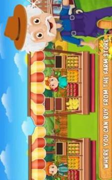 Grandpa Farmer Cash Register: Cashier Game游戲截圖3