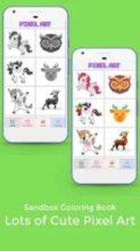 Color By Number - Draw Unicorn Sandbox Pixel Art游戲截圖1