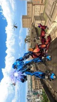 US Police Cop Car Robot Transformation Police Game游戲截圖2