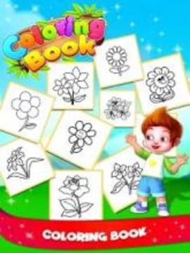 Flower Coloring Book For Kids - Drawing pad游戲截圖2