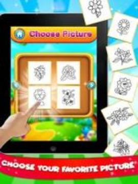 Flower Coloring Book For Kids - Drawing pad游戲截圖3