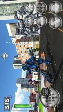US Police Cop Car Robot Transformation Police Game游戲截圖5