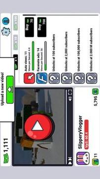 Youtube play vlogger you tube blogger clicker游戲截圖3
