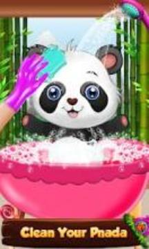 Cute Panda Cleanup Salon: Panda Wash & Makeup Spa游戲截圖5