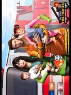 My Dad Firefighter - Happy Family Games游戲截圖4