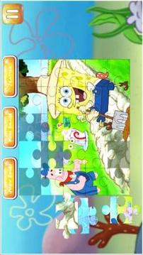 Jigsaw Puzzle Sponge Kids游戲截圖1
