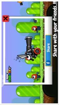 Ninja Frog Hero: Love Cannon Balls游戲截圖1
