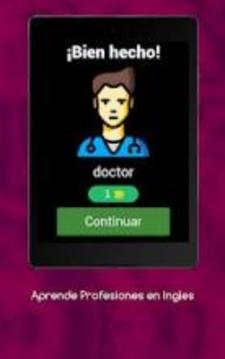 Aprender Ingles con Profesiones游戲截圖3