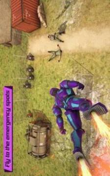 Captain Army Super hero Robot War Rescue游戲截圖2