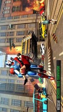 Super Captain Flying Robot City Rescue Mission游戲截圖3