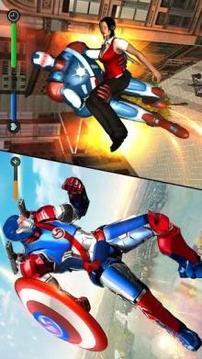 Super Captain Flying Robot City Rescue Mission游戲截圖1