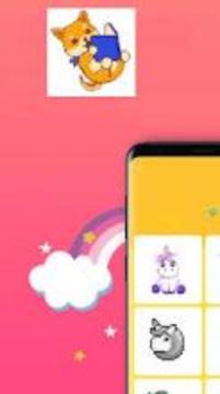 UNICORN - Color by Number Pixel Art Coloring Book游戲截圖3