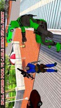 Dead Sword Superhero Pool- Cable Sword Action game游戲截圖2