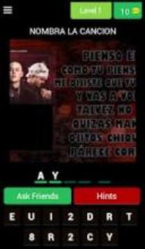 Anuel AA Lyrics Quiz游戲截圖2