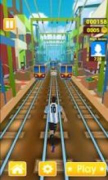 Messi Subway Hero Soccer游戲截圖4