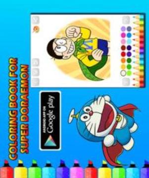 Coloring Game Doraemon游戲截圖3