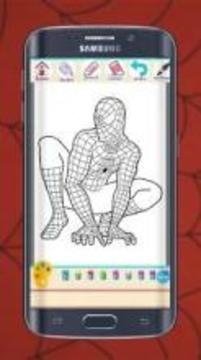 The Amazing Spider Hero - Coloring Book游戲截圖1