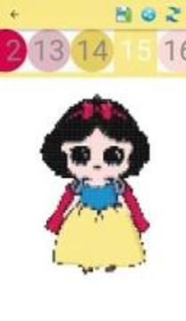 Princesses and Dolls color by number-Lol Pixel Art游戲截圖5