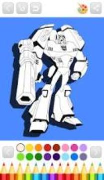 Robot Transform Coloring Book游戲截圖5