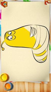 Coloring Hero Larva Cartoon游戲截圖3