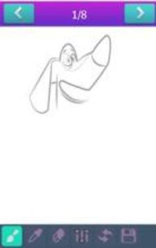 Drawing Red Larva:Coloring游戲截圖1