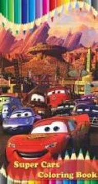 Super Car Coloring Book McQueen游戲截圖5