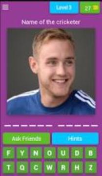 Guess the Cricketers Name Quiz游戲截圖1