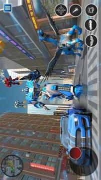 US Police Robot Car Flying Horse Simulator Game游戲截圖3