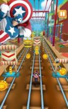 Subway Captain American Hero游戲截圖2