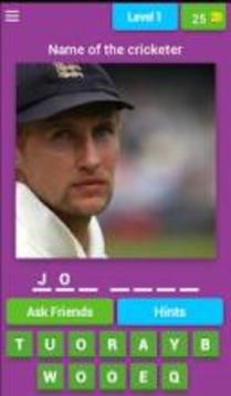Guess the Cricketers Name Quiz游戲截圖5