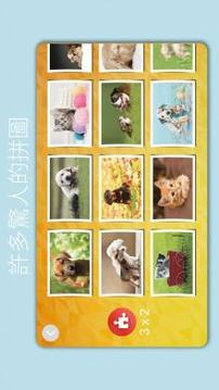 可愛的狗和貓拼圖游戲截圖2