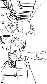 Superhero Motuuu Patloo Coloring Book游戲截圖3