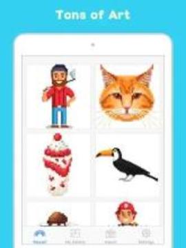 Color by Number - Pixel Art(Coloring Book Free)游戏截图3